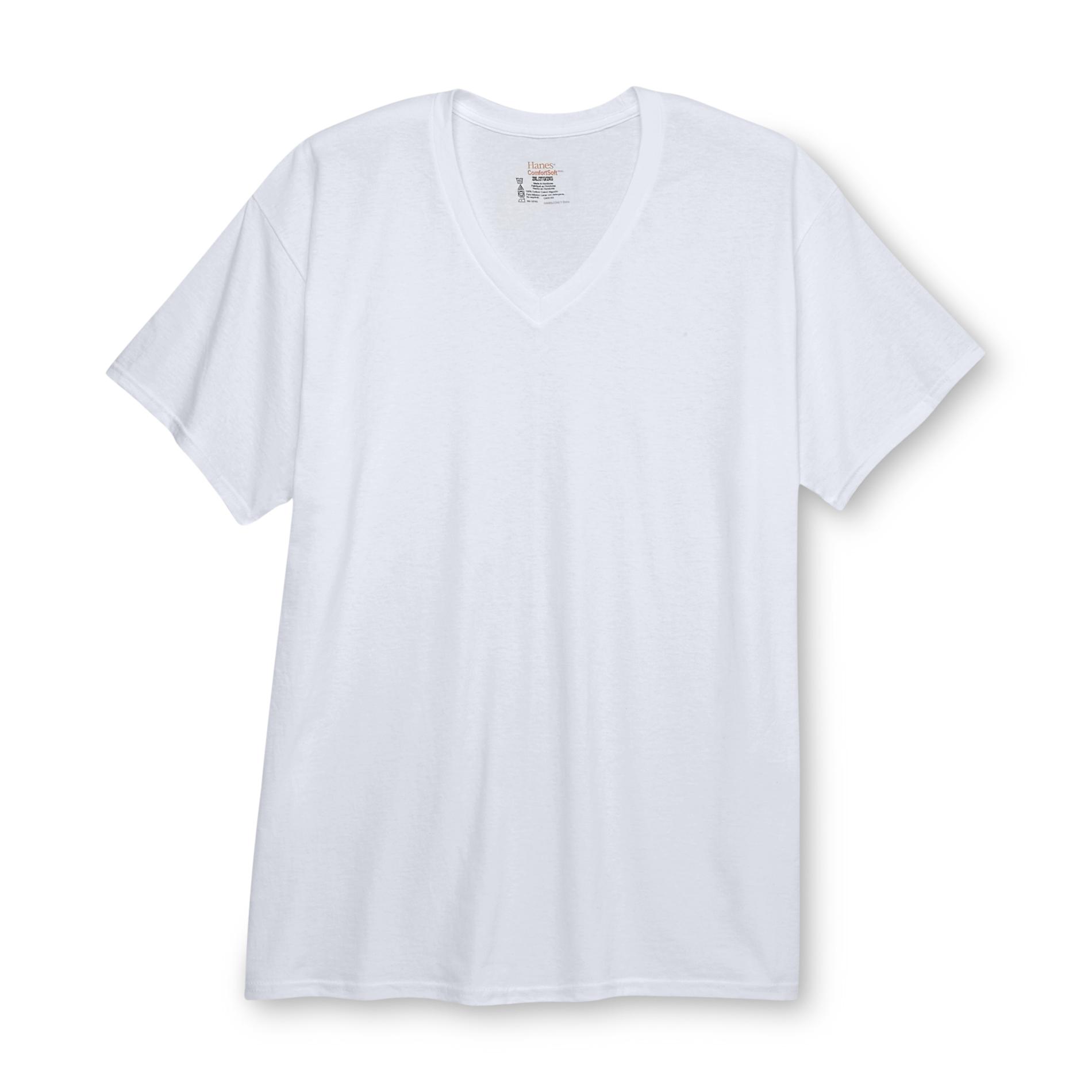 UPC 075338626079 product image for Hanes Men's V-Neck T-shirt - White 5 pack | upcitemdb.com