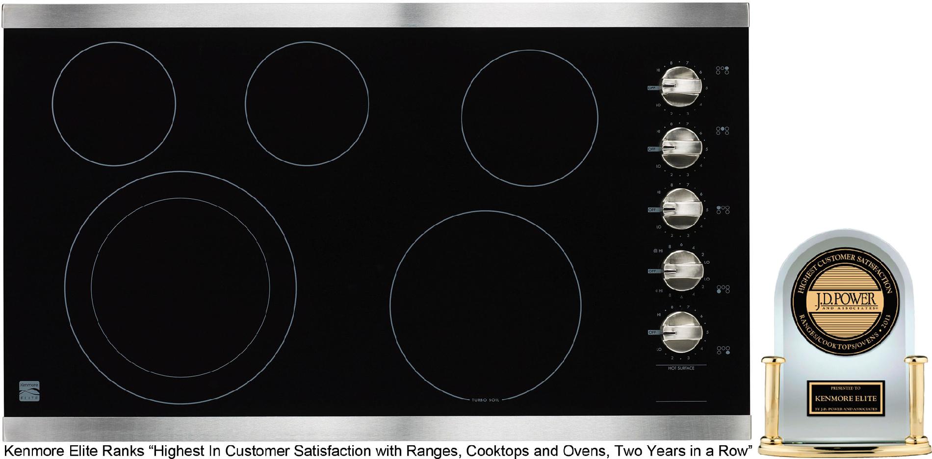 Kenmore 41213 36" Electric Cooktop with Coil Elements 4121 Sears