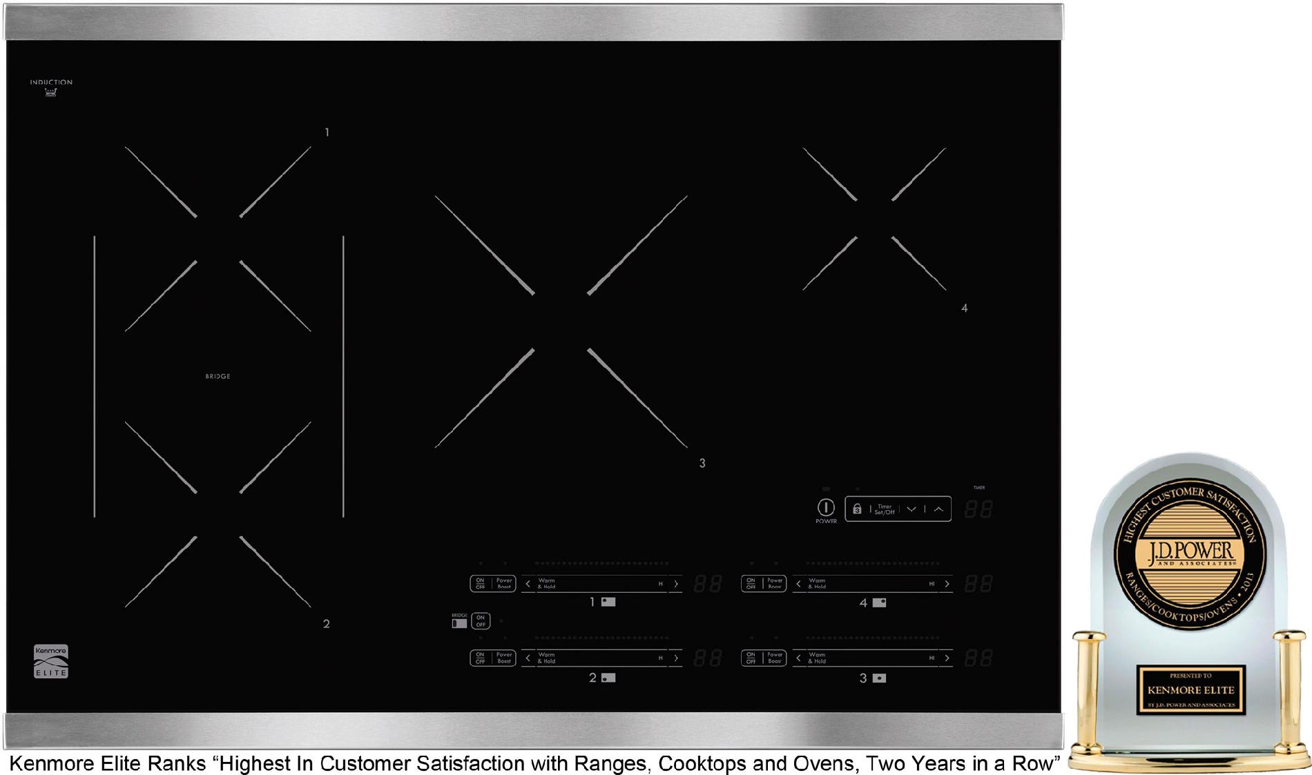 Kenmore Elite 30″ Induction Cooktop Stainless Steel Tekpad