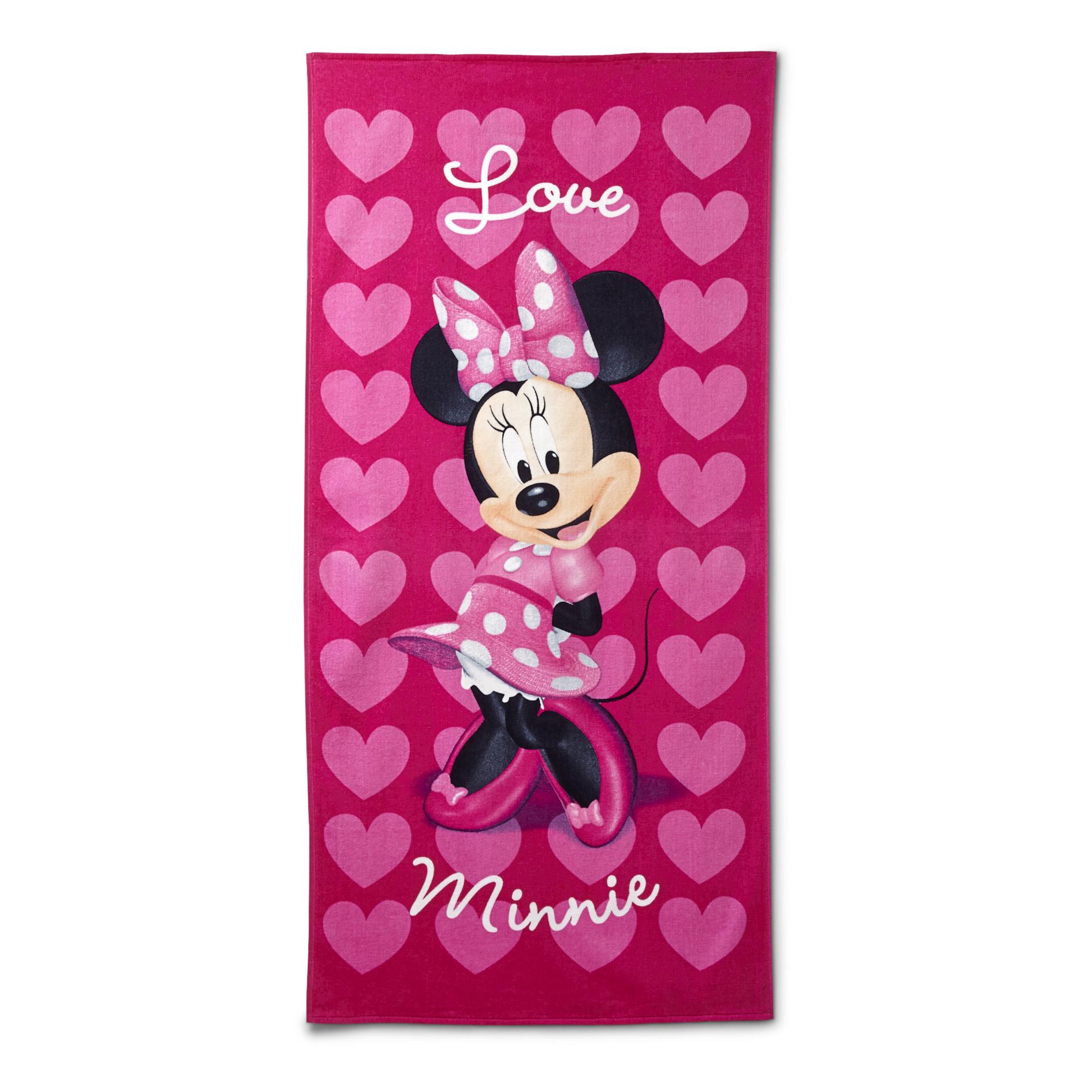 Disney Girl's Beach Towel Minnie Mouse Home Bed