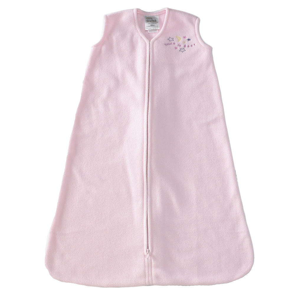 SleepSack Wearable Blanket MicroFleece, Large - Light Pink