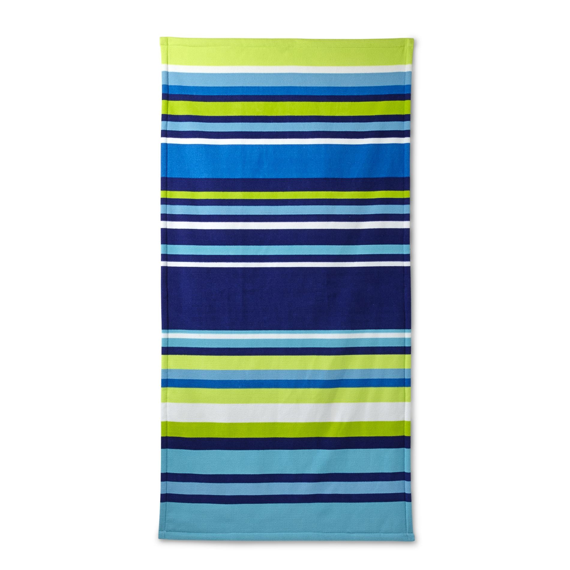 Essential Home Beach Towel Striped Home Bed & Bath Bath Bath