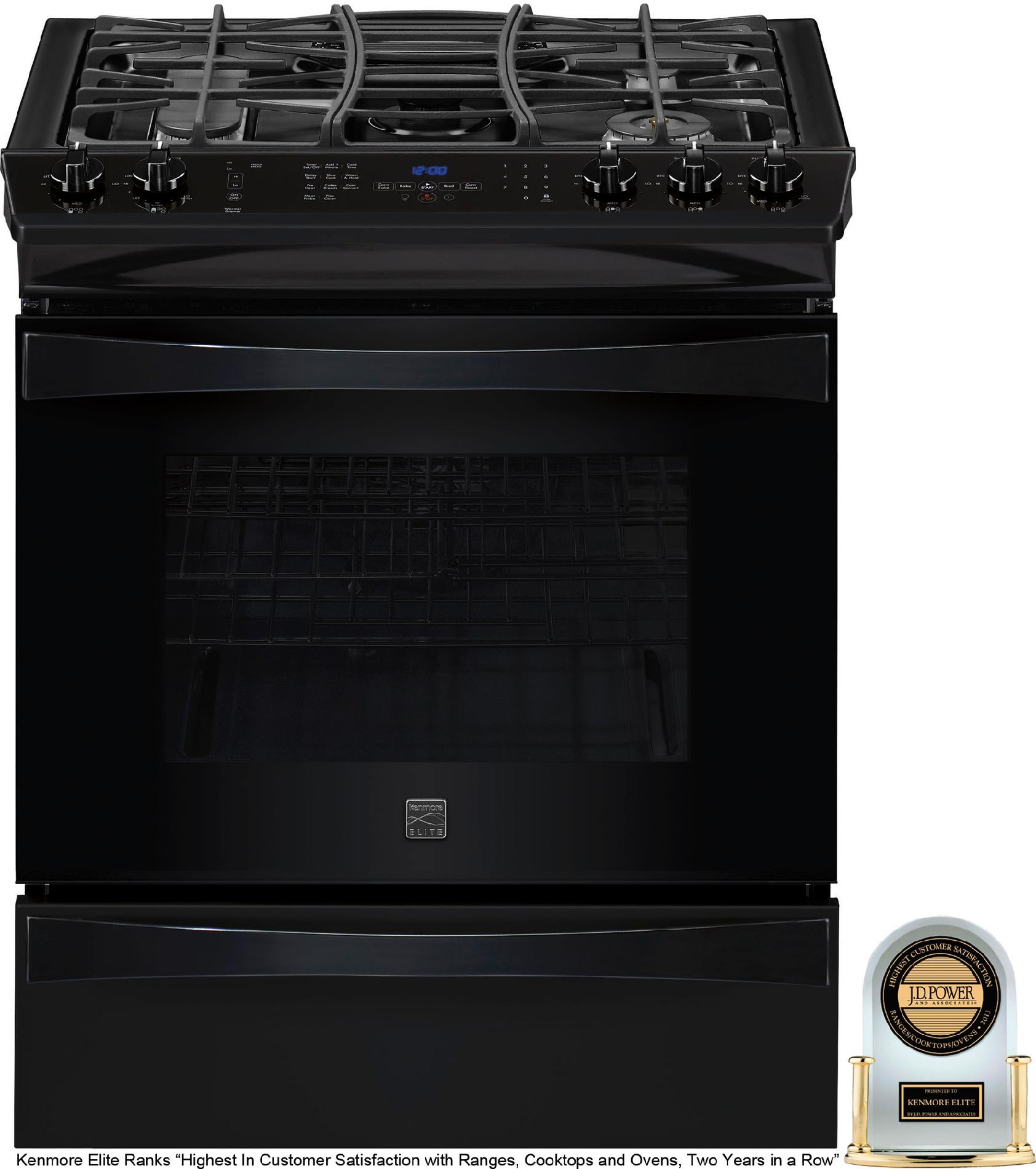 Kenmore Elite 31069 30" SlideIn Gas Range Black Sears Outlet