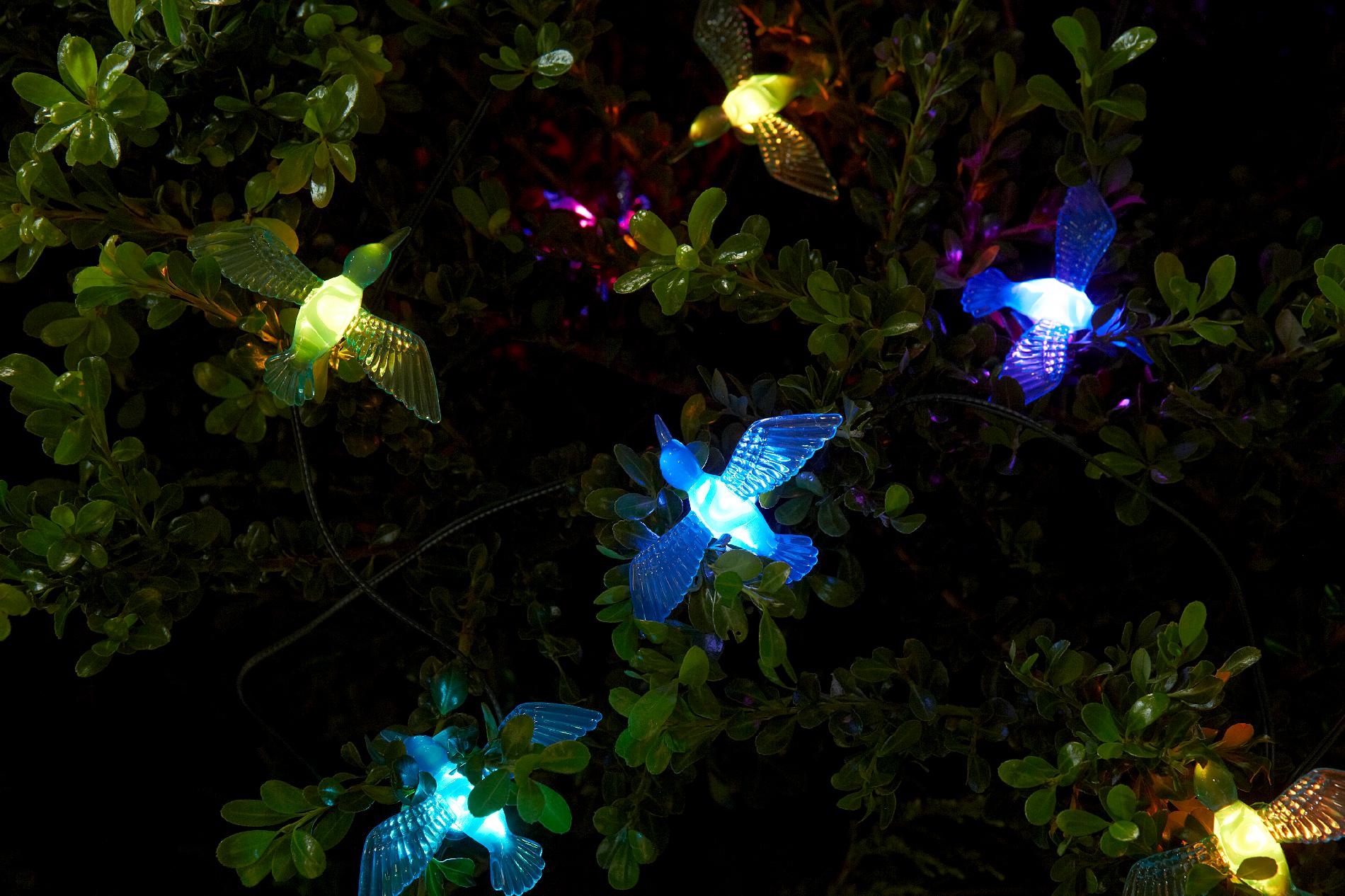 Essential Garden Solar Hummingbird String Lights 20 Ct - Outdoor Living - Outdoor Lighting ...