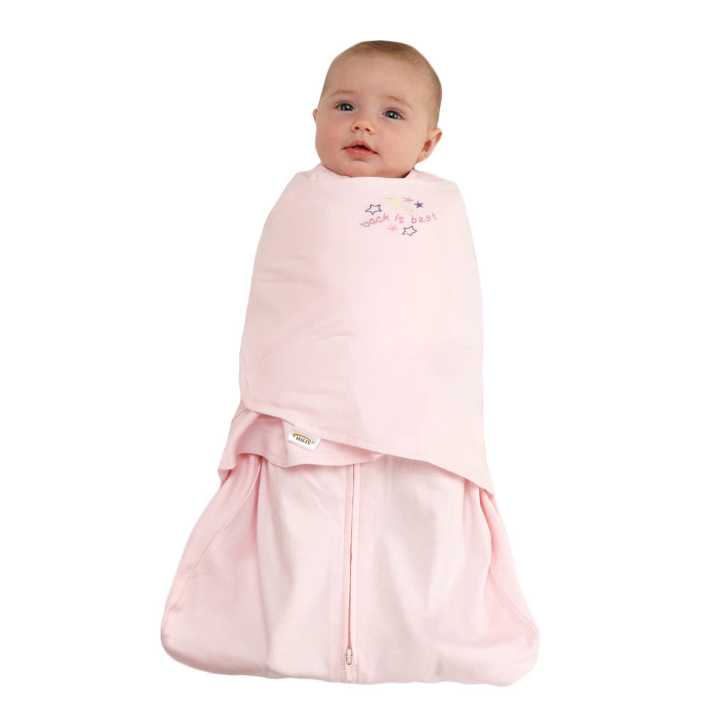 SleepSack Swaddle 100% Cotton, Newborn - Soft Pink