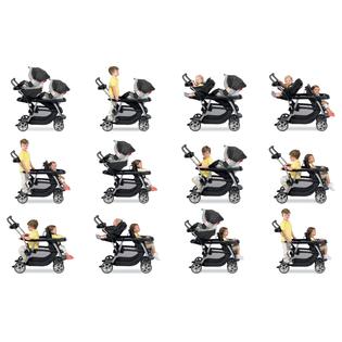 graco stroller ready2grow double connect lx stand ride glacier viceroy strollers configurations baby classic tandem zoom versatile walmart