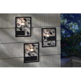 Essential Garden Set of 3 Wall Sconce - Outdoor Living - Outdoor Decor - Misc. Outdoor Decor