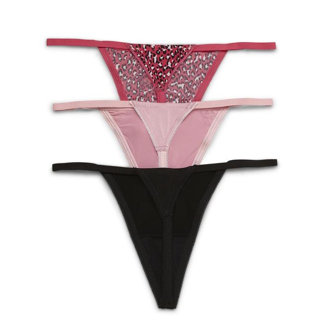 Joe Boxer Women's 3Pack Thong Panties Sexy Thing