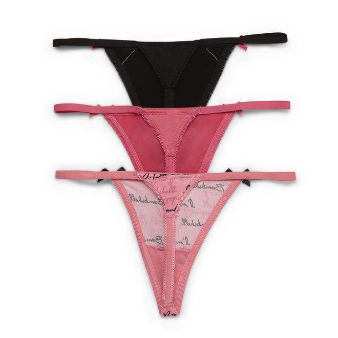 Joe Boxer Women's 3Pack Thong Panties Bombshell
