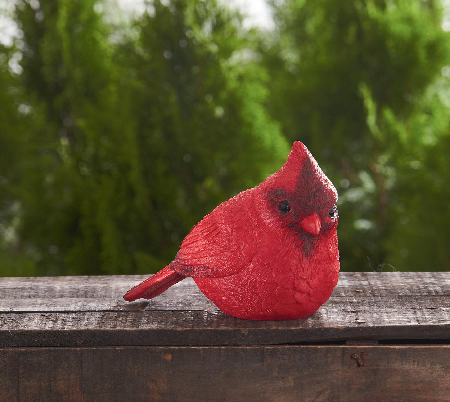 Essential Garden Chubby Birds Cardinal Outdoor Living