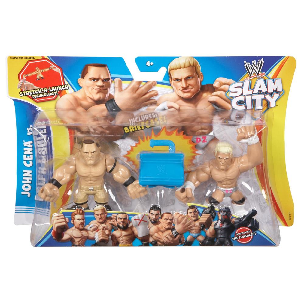 Slam City&#8482; Figure 2-Pack Ziggler and John Cena with Briefcase