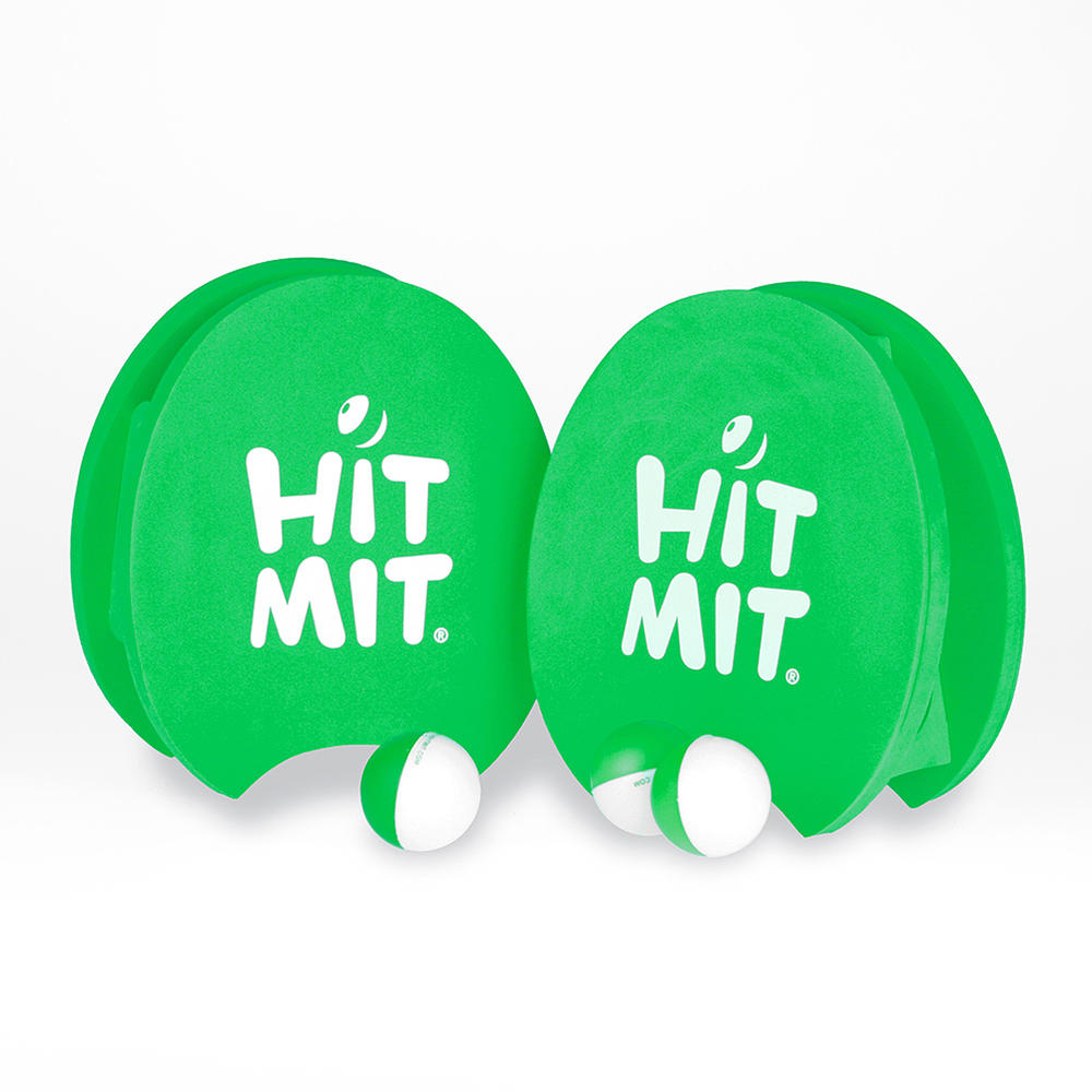 Hit Mit Paddle & Ball Set- Green