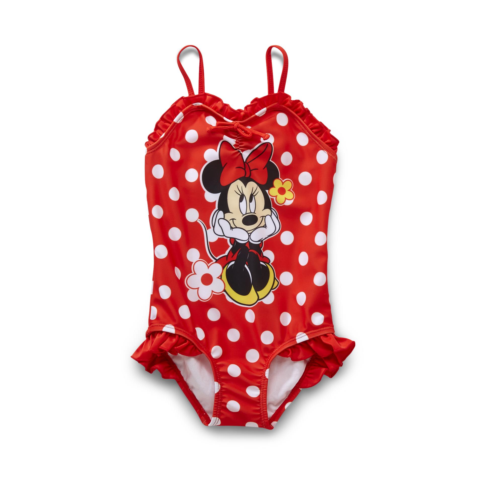 Disney Toddler Girl's OnePiece Swimsuit Minnie Mouse