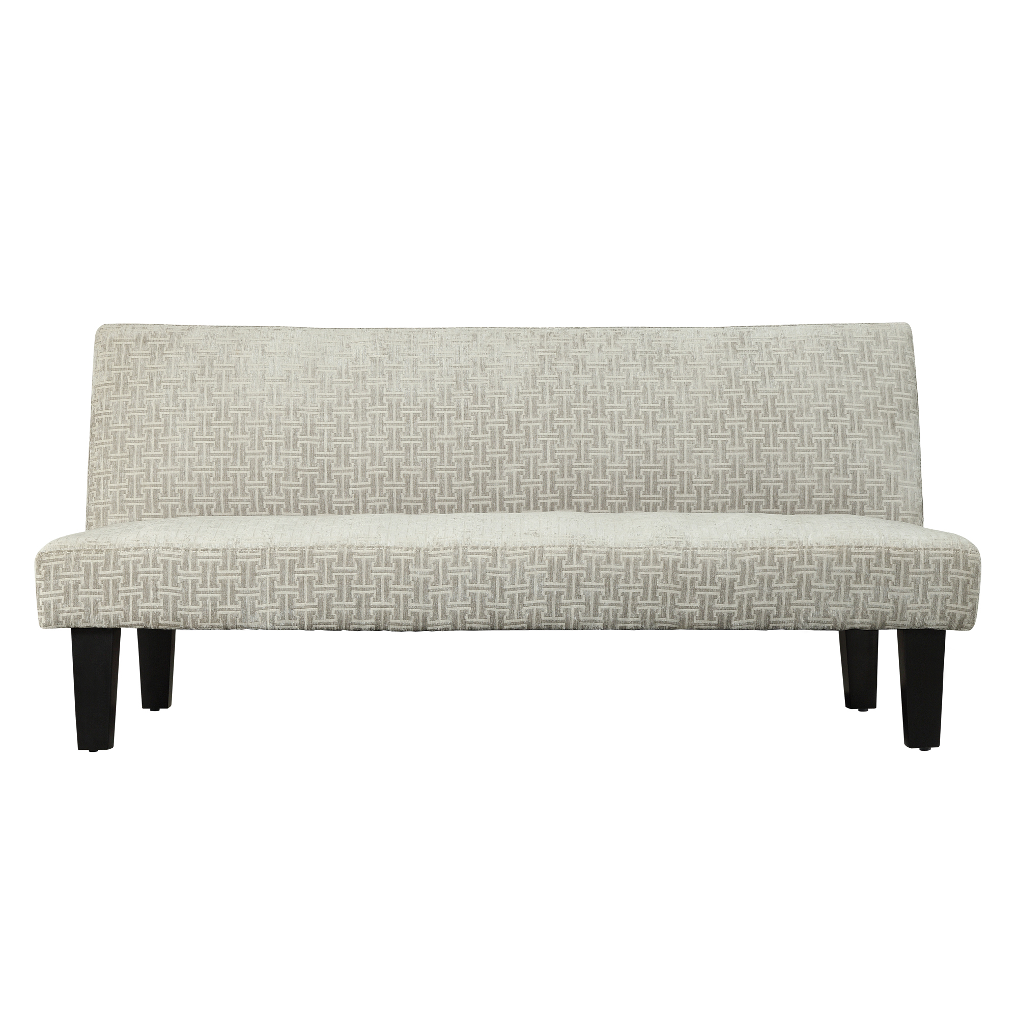 Dover Grey Chevron Futon Sofa