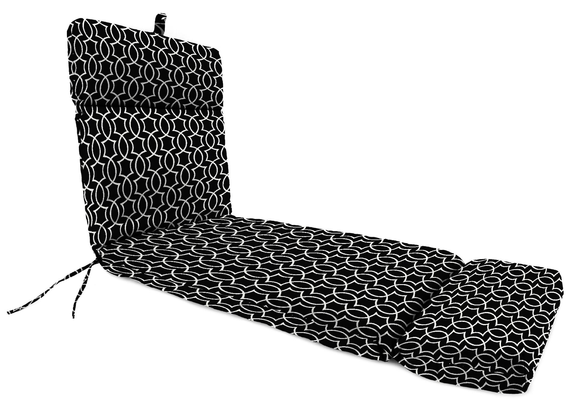 French Edge Chaise Cushion in Titan Onyx