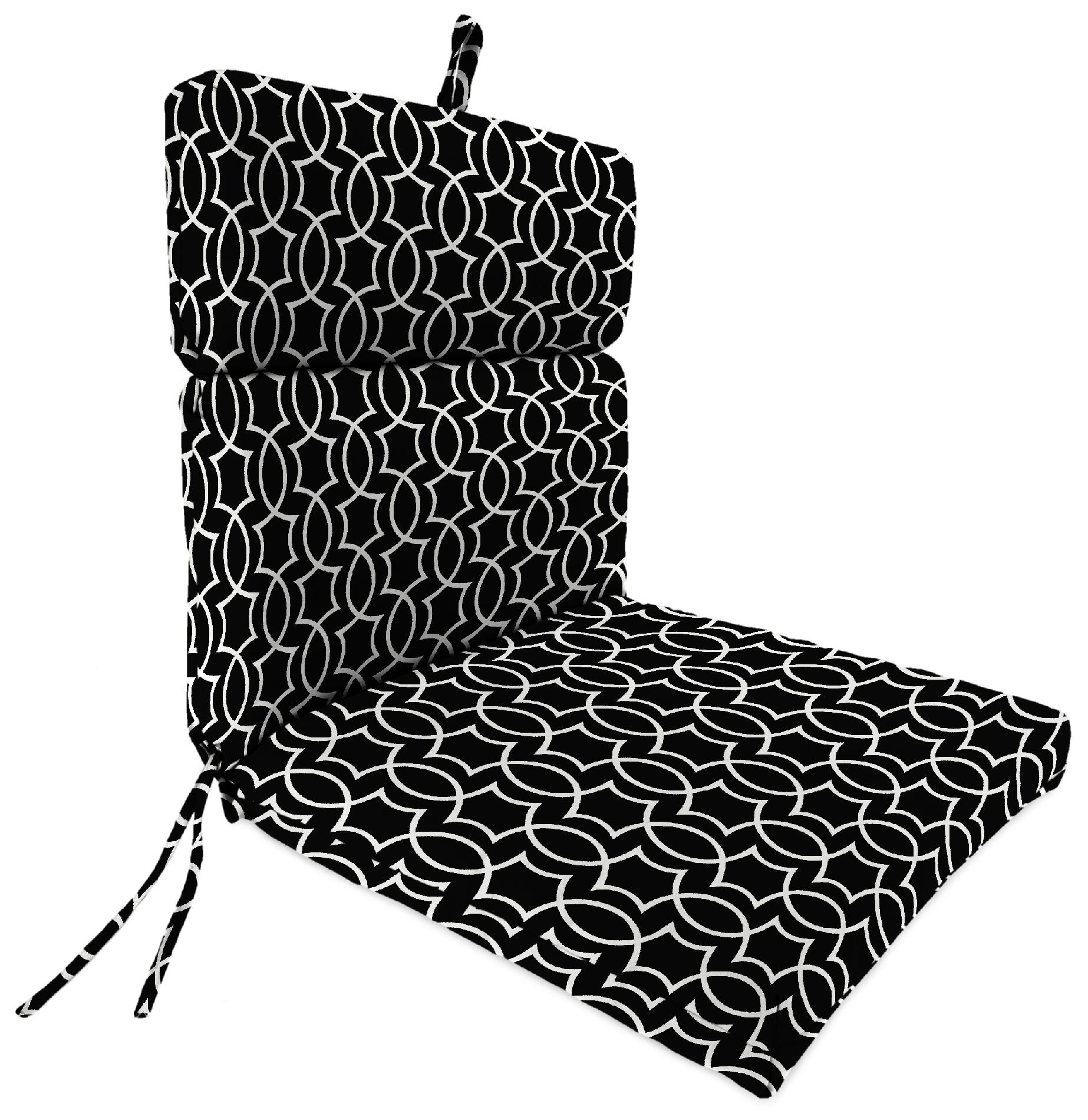 French Edge Chair Cushion in Titan Onyx