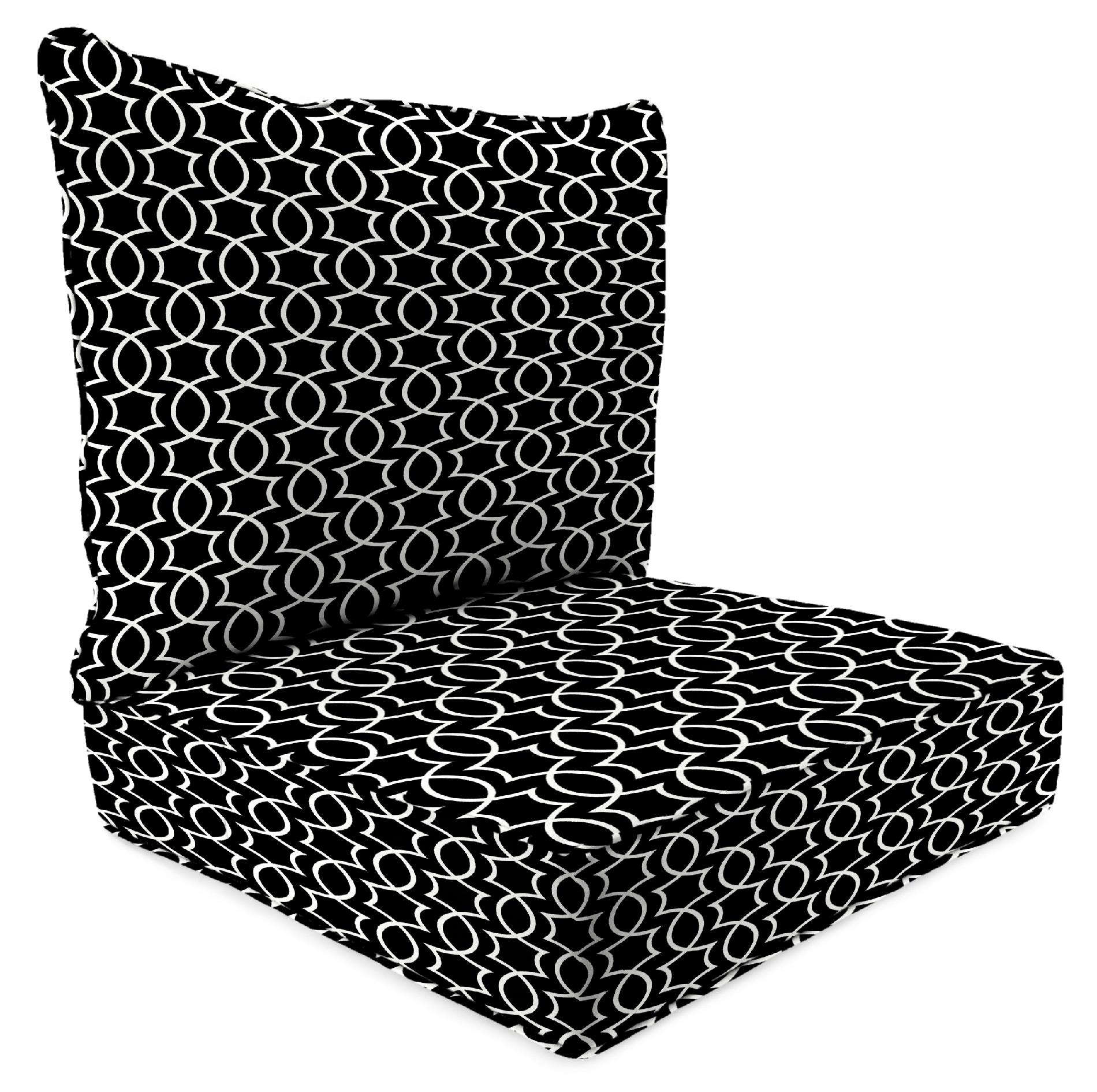 2 Piece Deep Seat Chair Cushion in Titan Onyx
