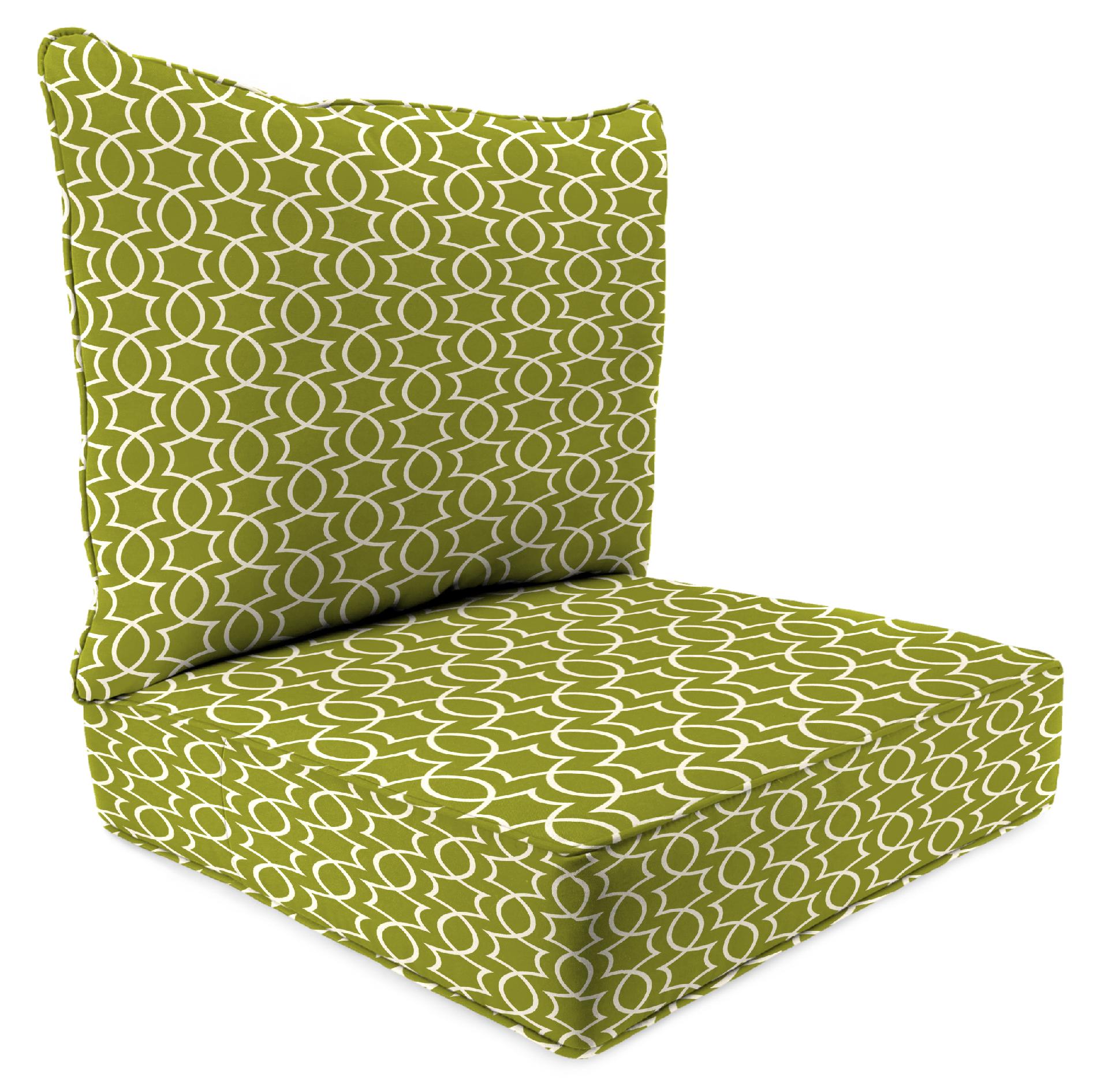 2 Piece Deep Seat Chair Cushion in Titan Kiwi