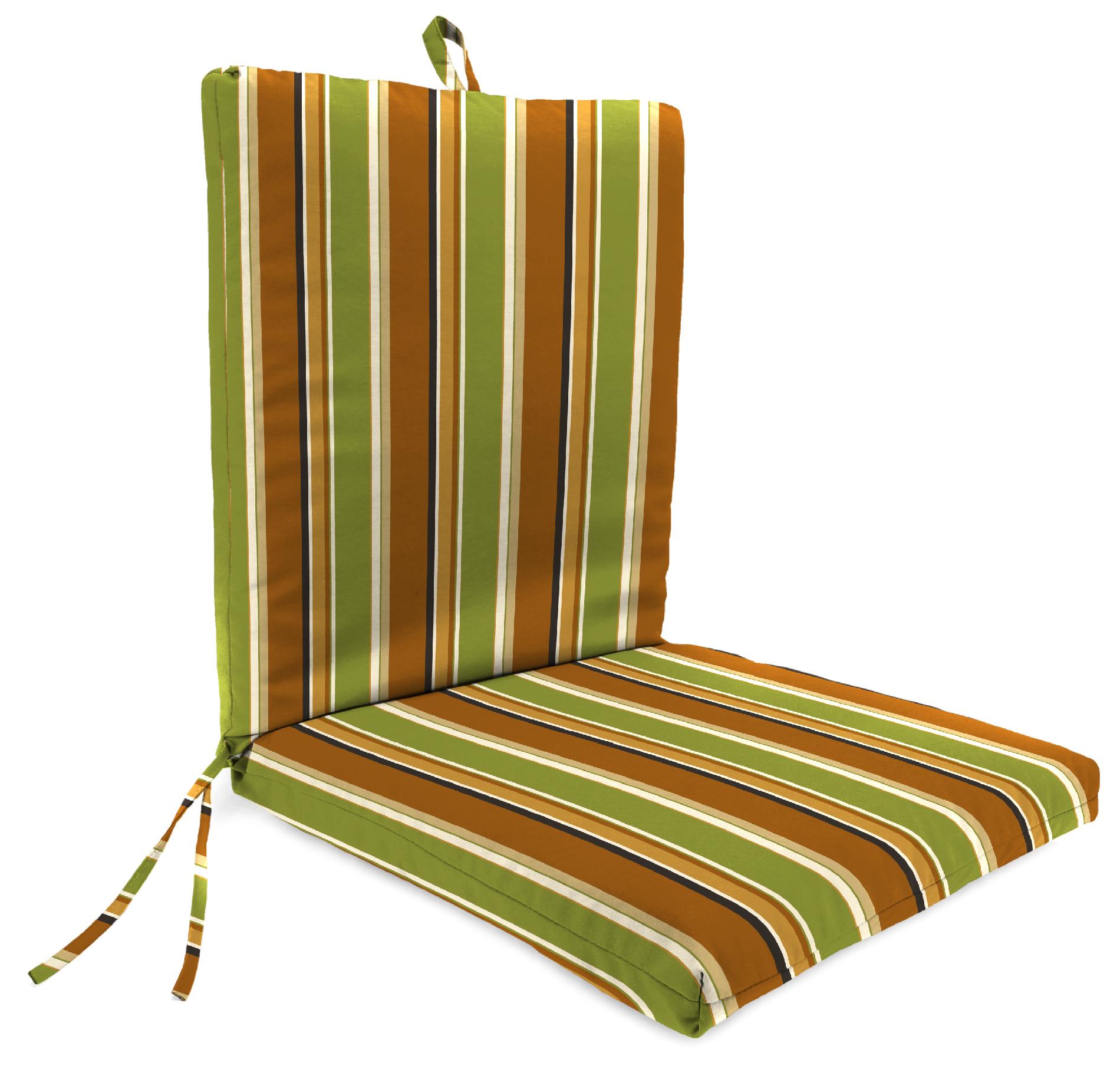 Clean Look Chair Cushion in Martindale Stripe Maple