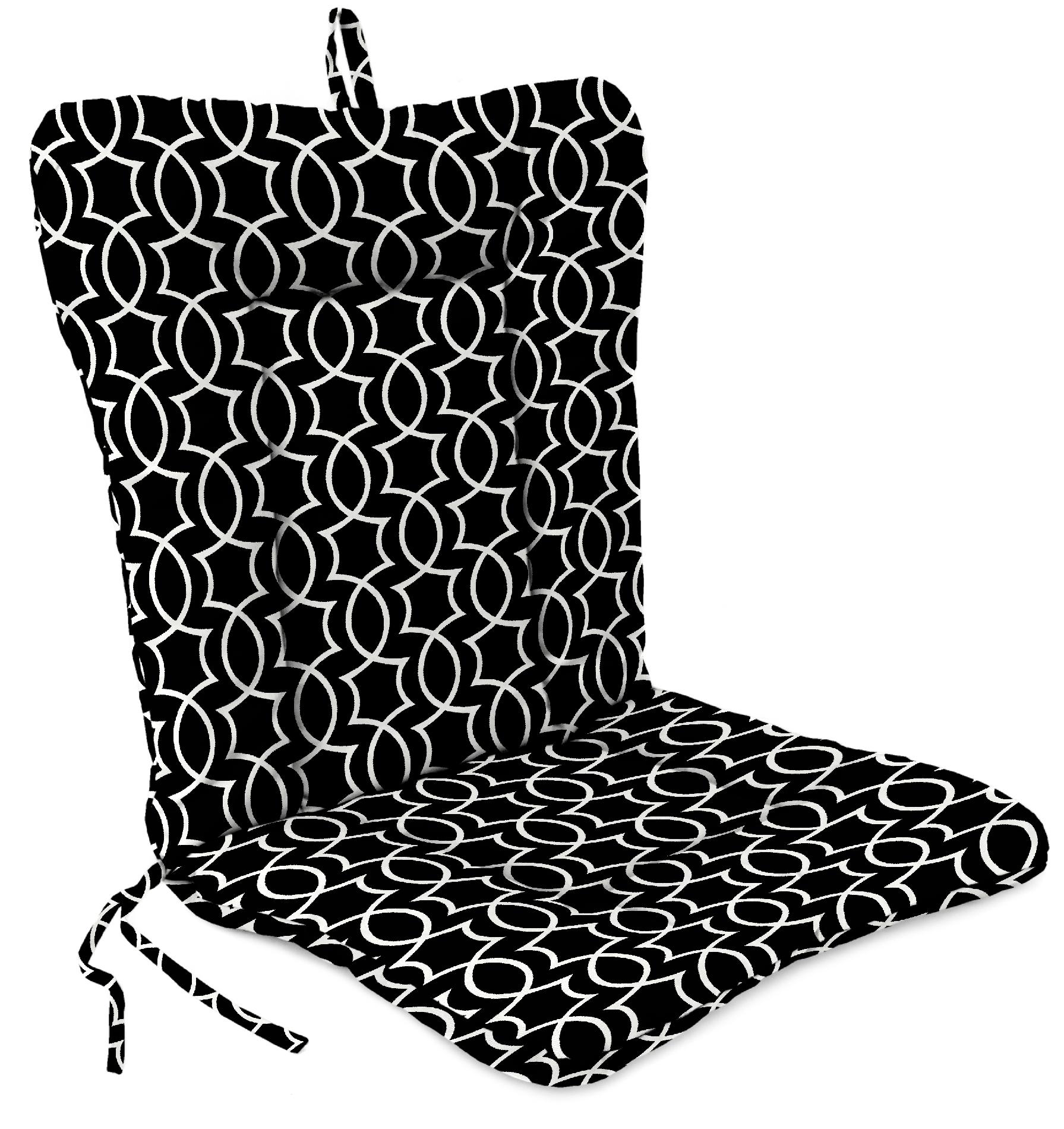 Euro Style Chair Cushion in Titan Onyx