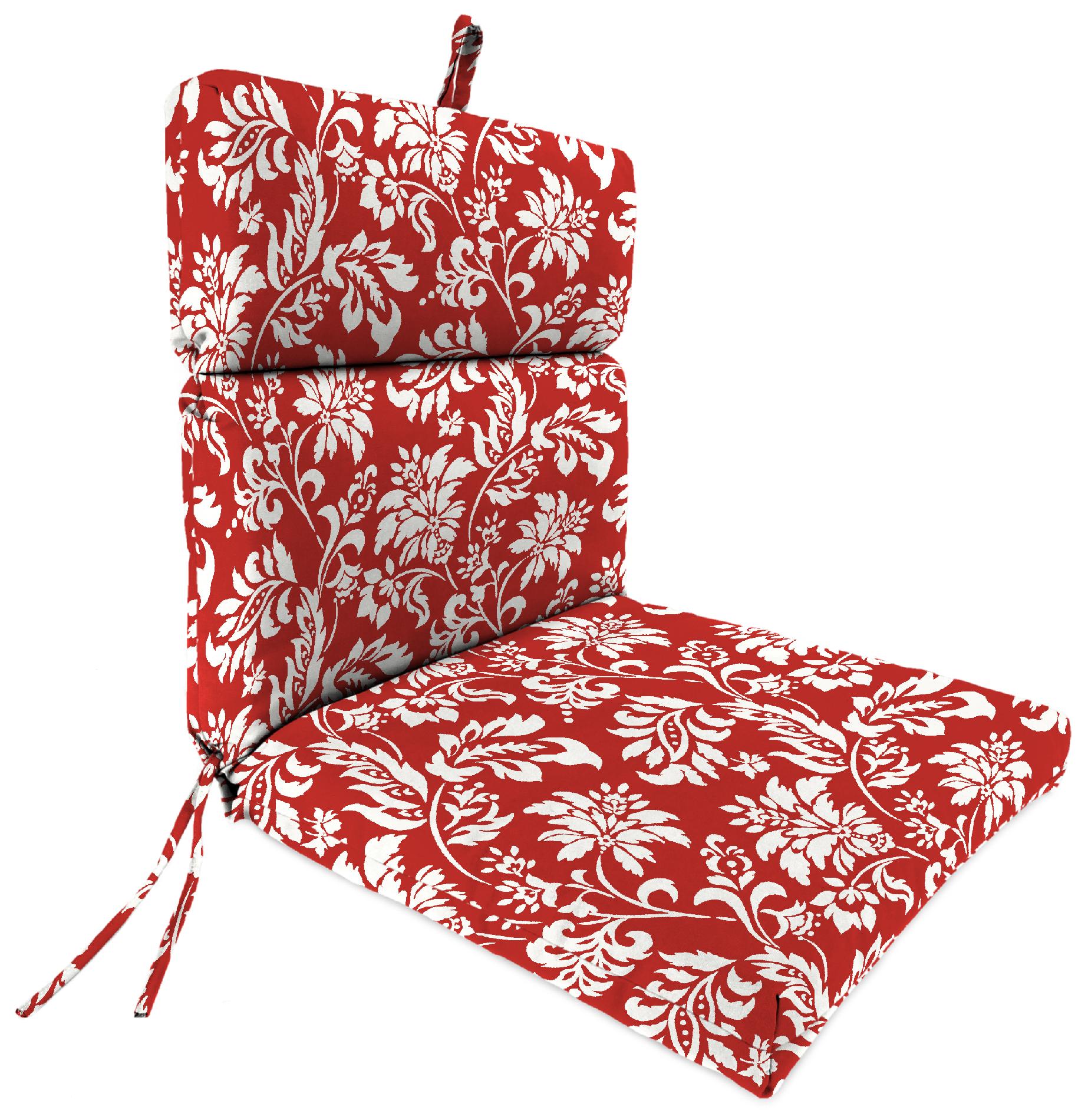 French Edge Chair Cushion in Wexford Berry