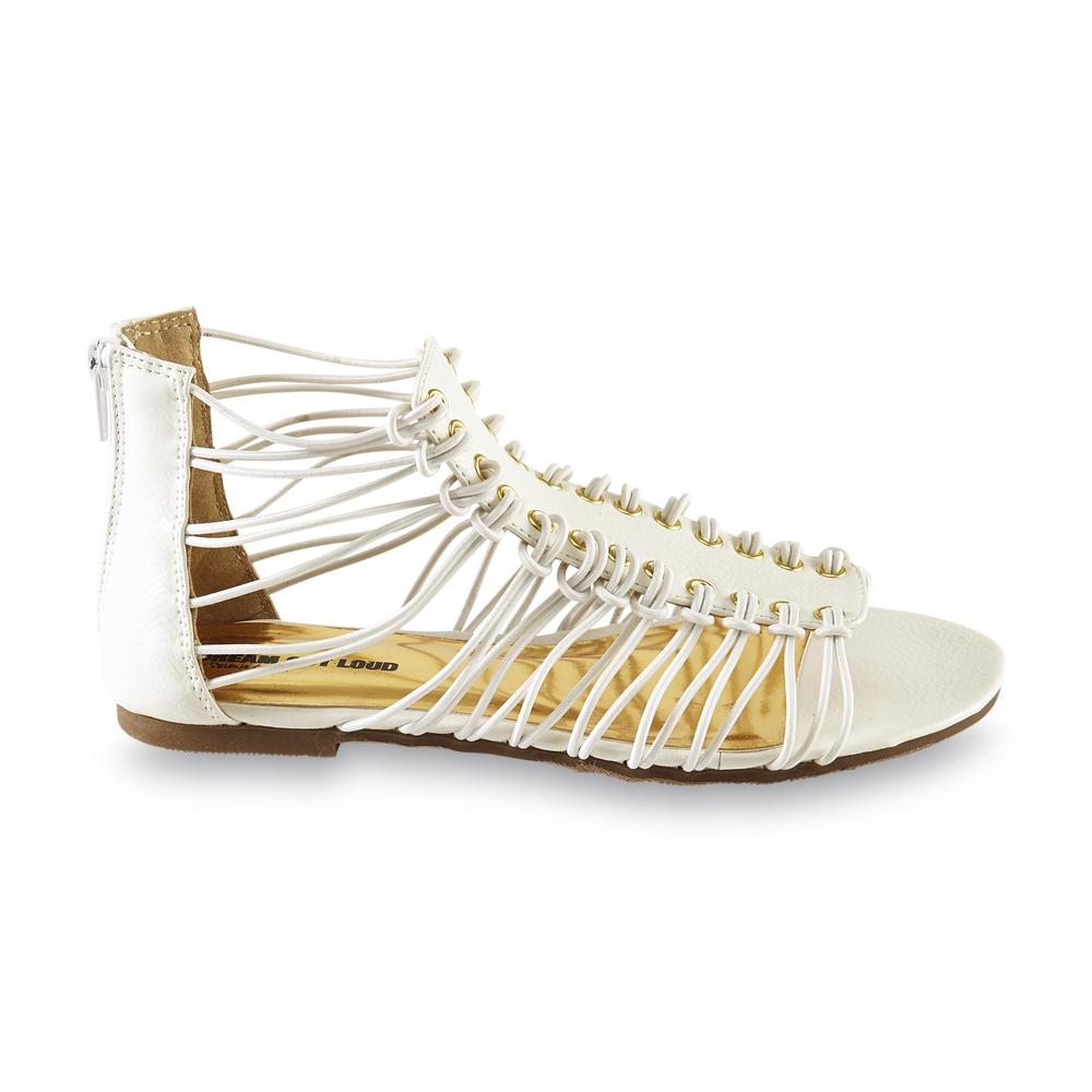 Women's Daydream White Bungee Gladiator Sandal