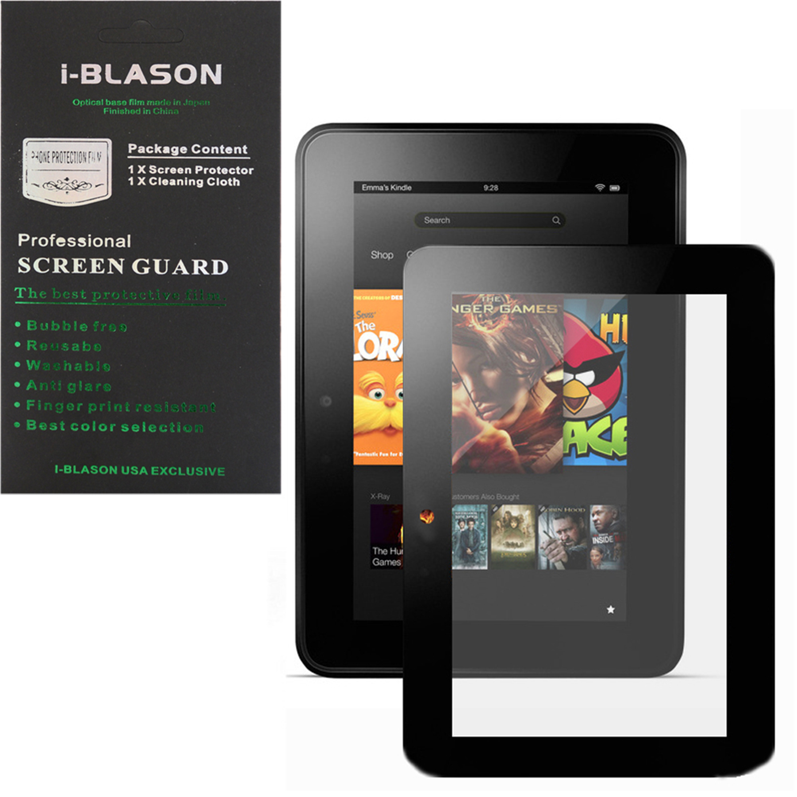 HD Reusable Matte Bubble-Free Screen Protector for Kindle Fire HD 7