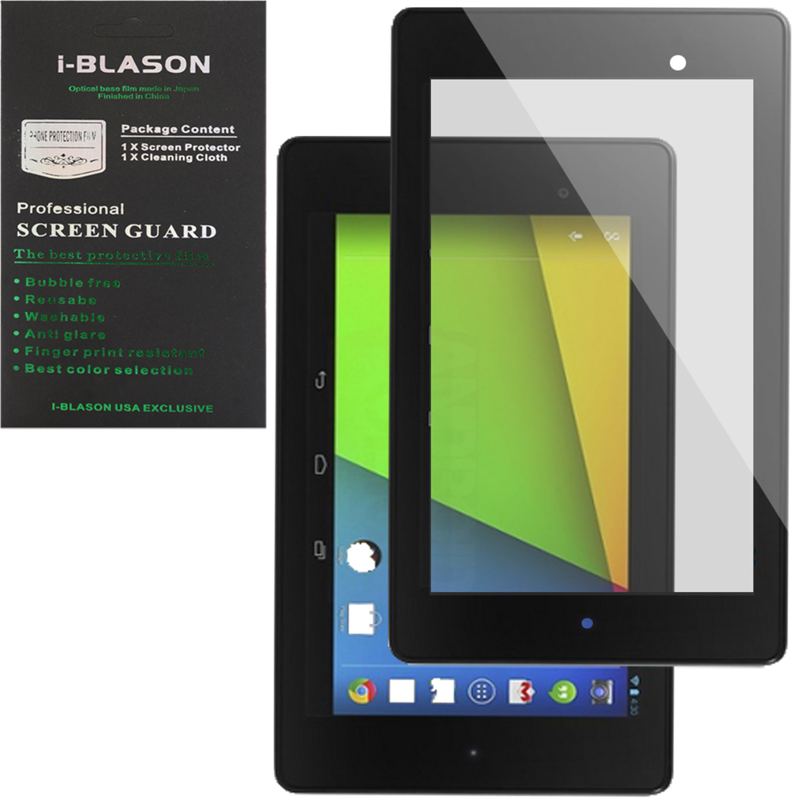 HD Matte Bubble-Free Screen Protector for Google New Nexus 7 FHD, Clear