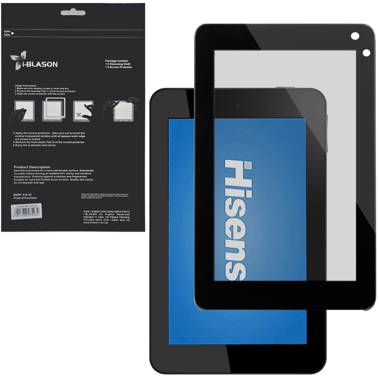 HD Reusable Matte Bubble Free Screen Protector for Hisense Sero 7 Pro