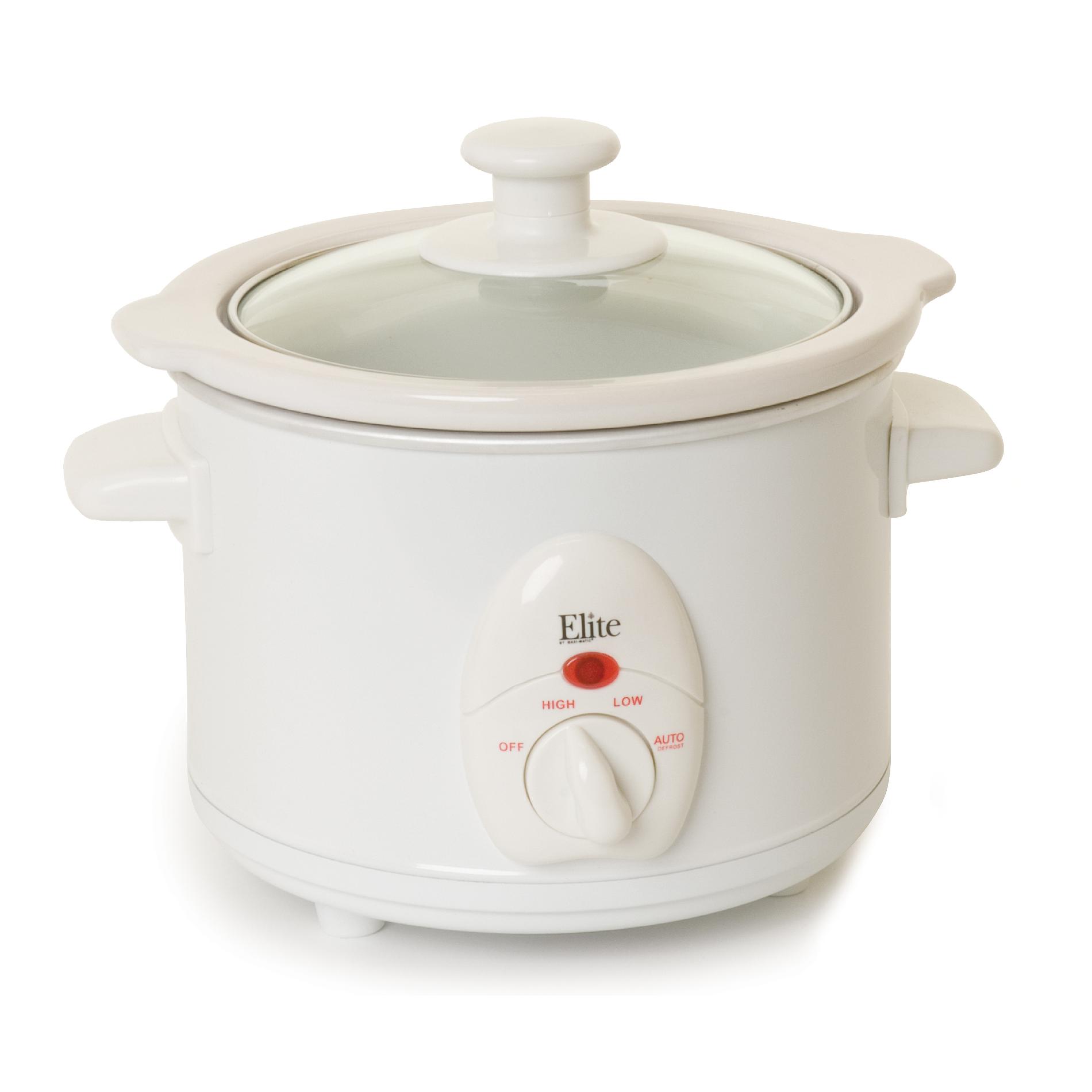 Elite MST-250XW Cuisine 1.5 qt. Slow Cooker  White