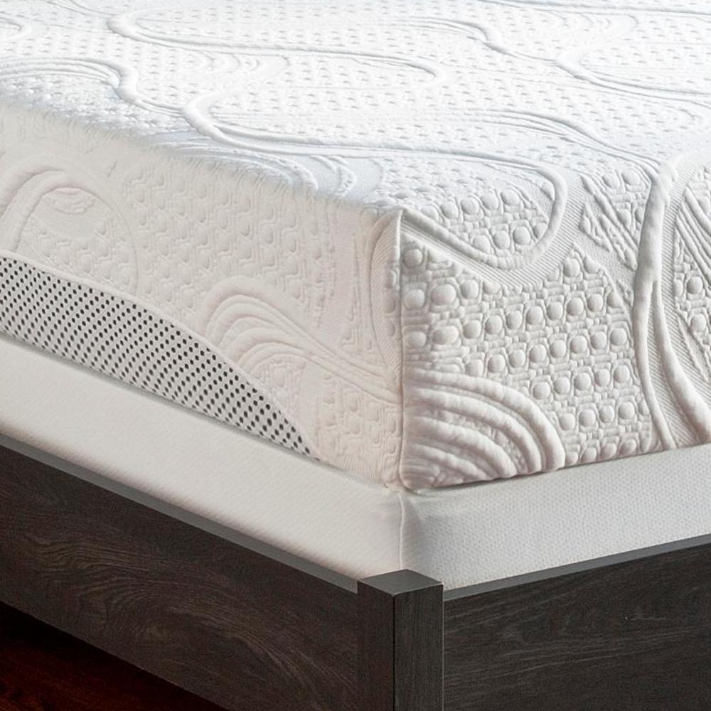 10 Inch Memory Foam Mattress & Bed Frame Set-King