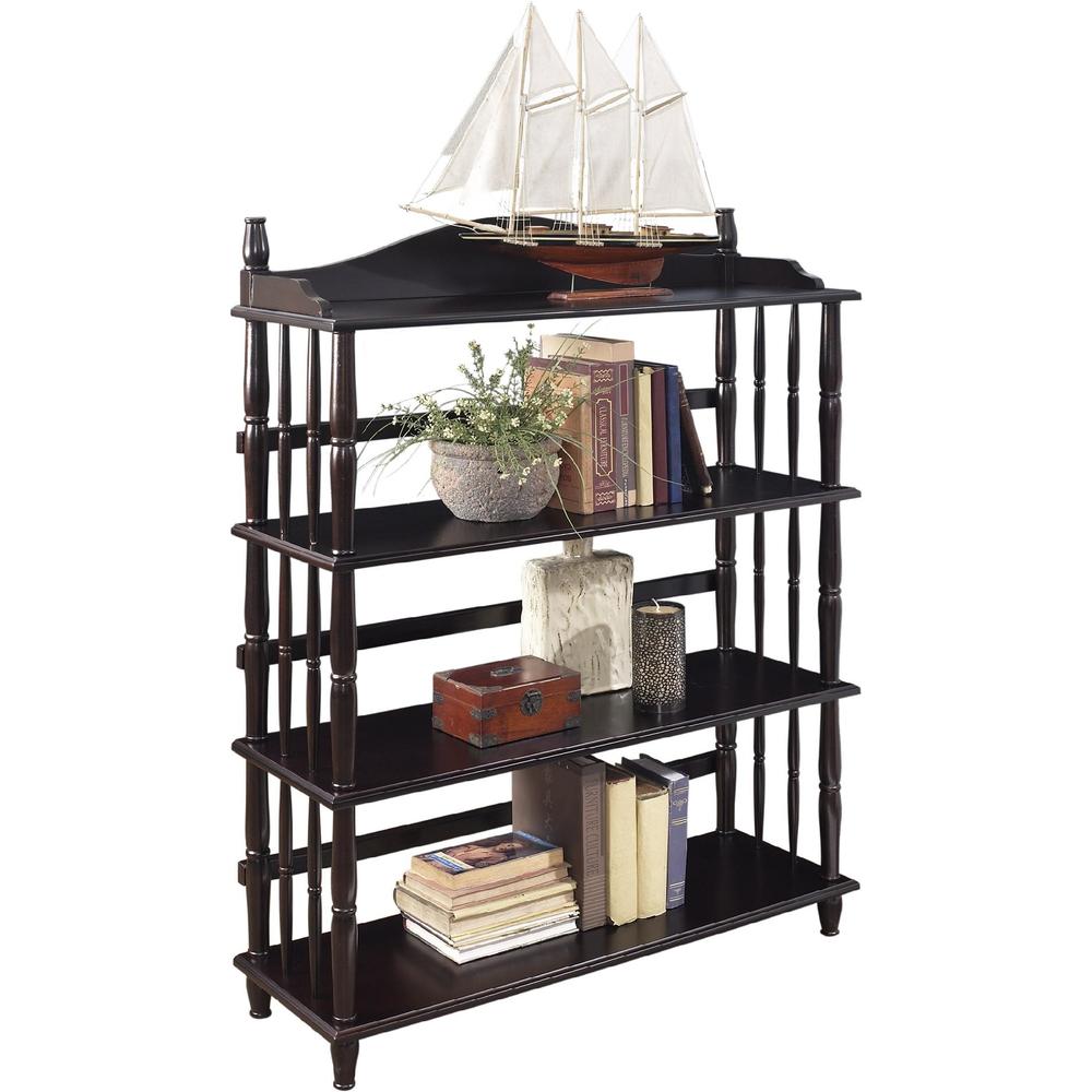 Daysha 4Shelf Spindle Leg Bookcase Multiple Colors