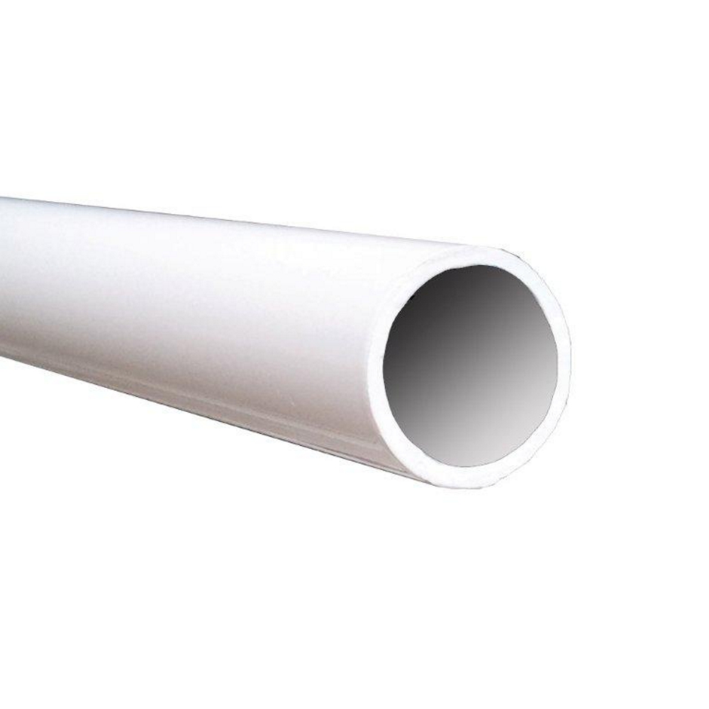 Contractor Building Products Aluminum Contractor ADA Handrail 1.9" Round x 24 ft. - White (pipe only)