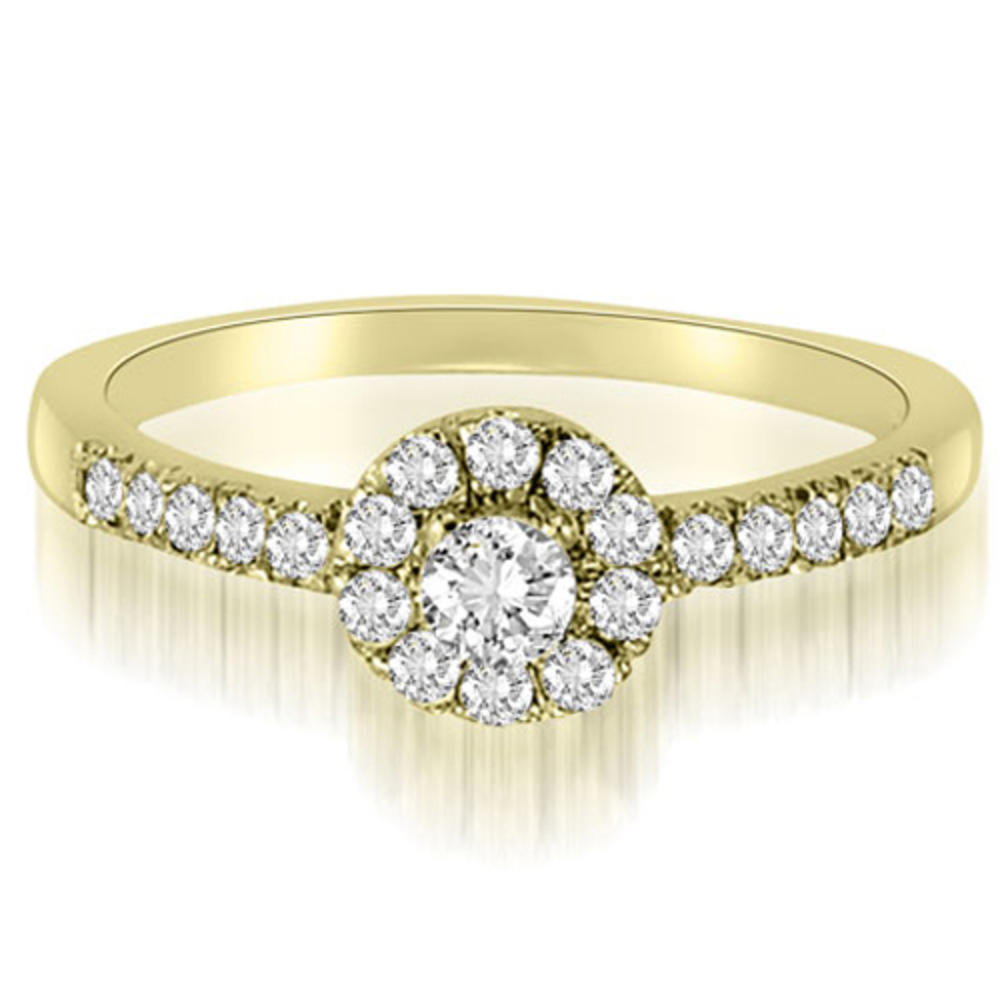 0.25 Cttw Round-Cut 14k Yellow Gold Diamond Engagement Ring