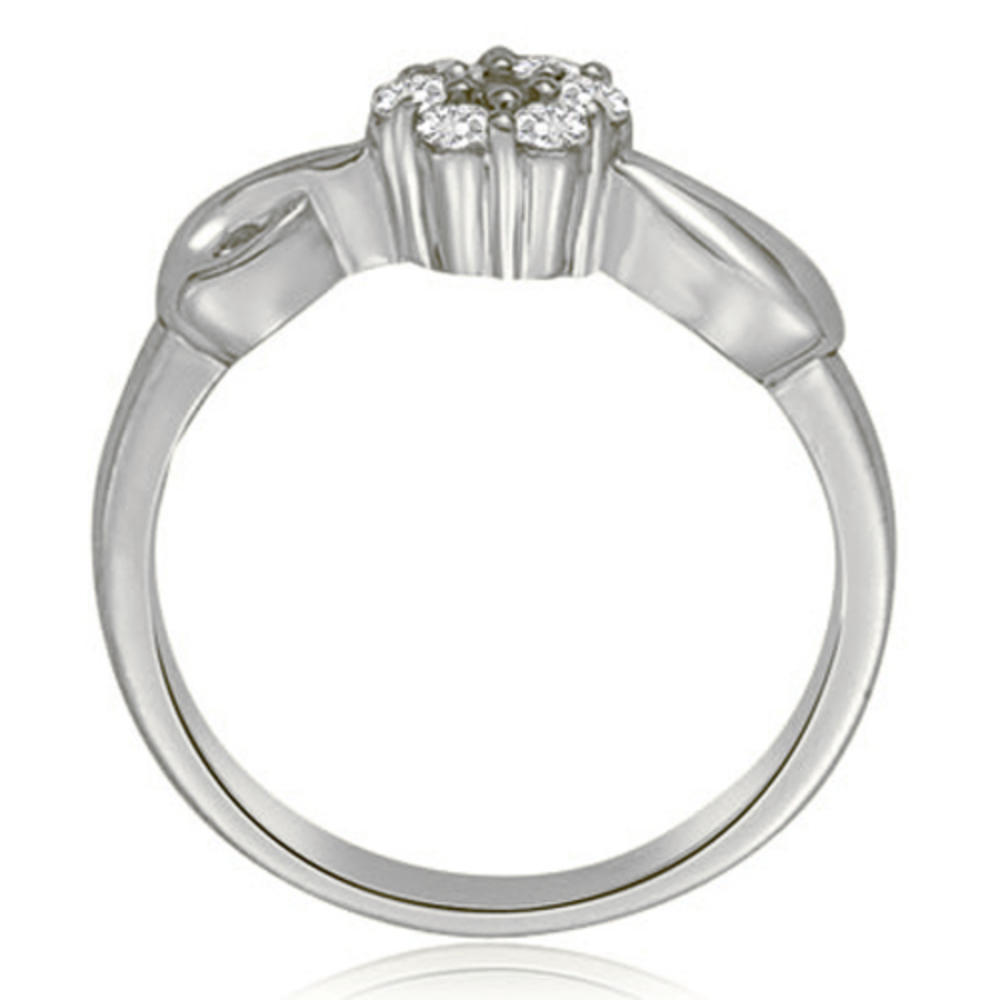 0.25 Cttw. Round Cut 14k White Gold Diamond Engagement Ring