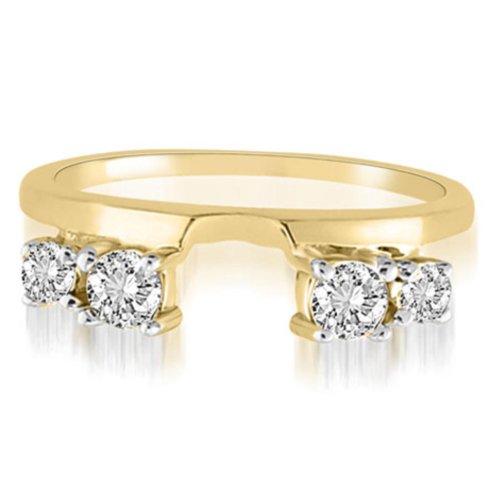 0.25 Cttw Round Cut 14k Yellow Gold Diamond Enhancer Wedding Ring