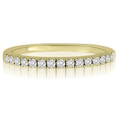 14K Yellow Gold 0.25 cttw  Round Cut Diamond Wedding Ring (I1, H-I)