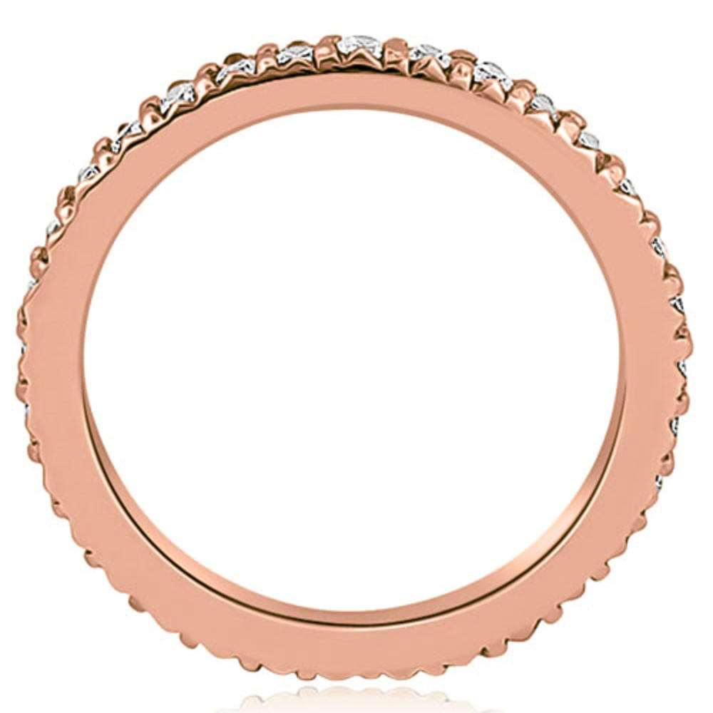 0.40 Cttw Round-Cut 18K Rose Gold Diamond Eternity Ring