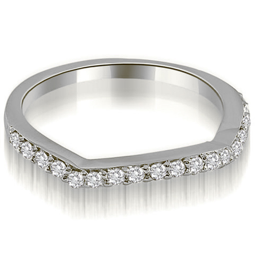 0.25 Cttw 14K White Gold Diamond Wedding Ring
