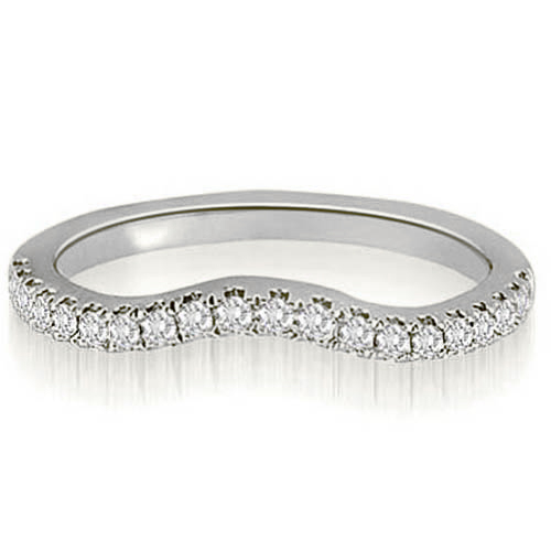 0.25 Cttw. Round Cut 14K White Gold Diamond Wedding Ring
