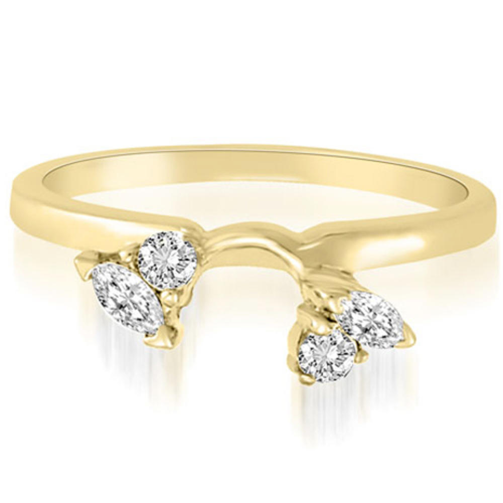 18K Yellow Gold 0.30 cttw  Round And Marquise Diamond Enhancer Wedding Ring (I1, H-I)