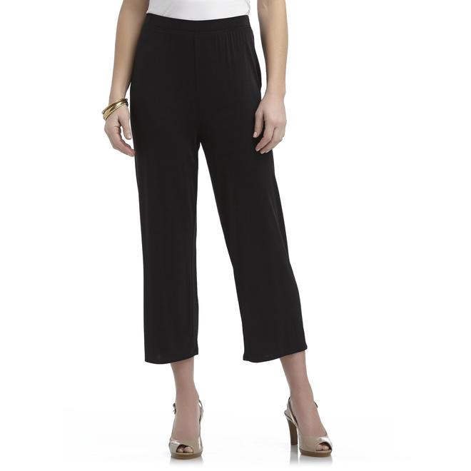 Jaclyn Smith Women's Slinky Cropped Pants