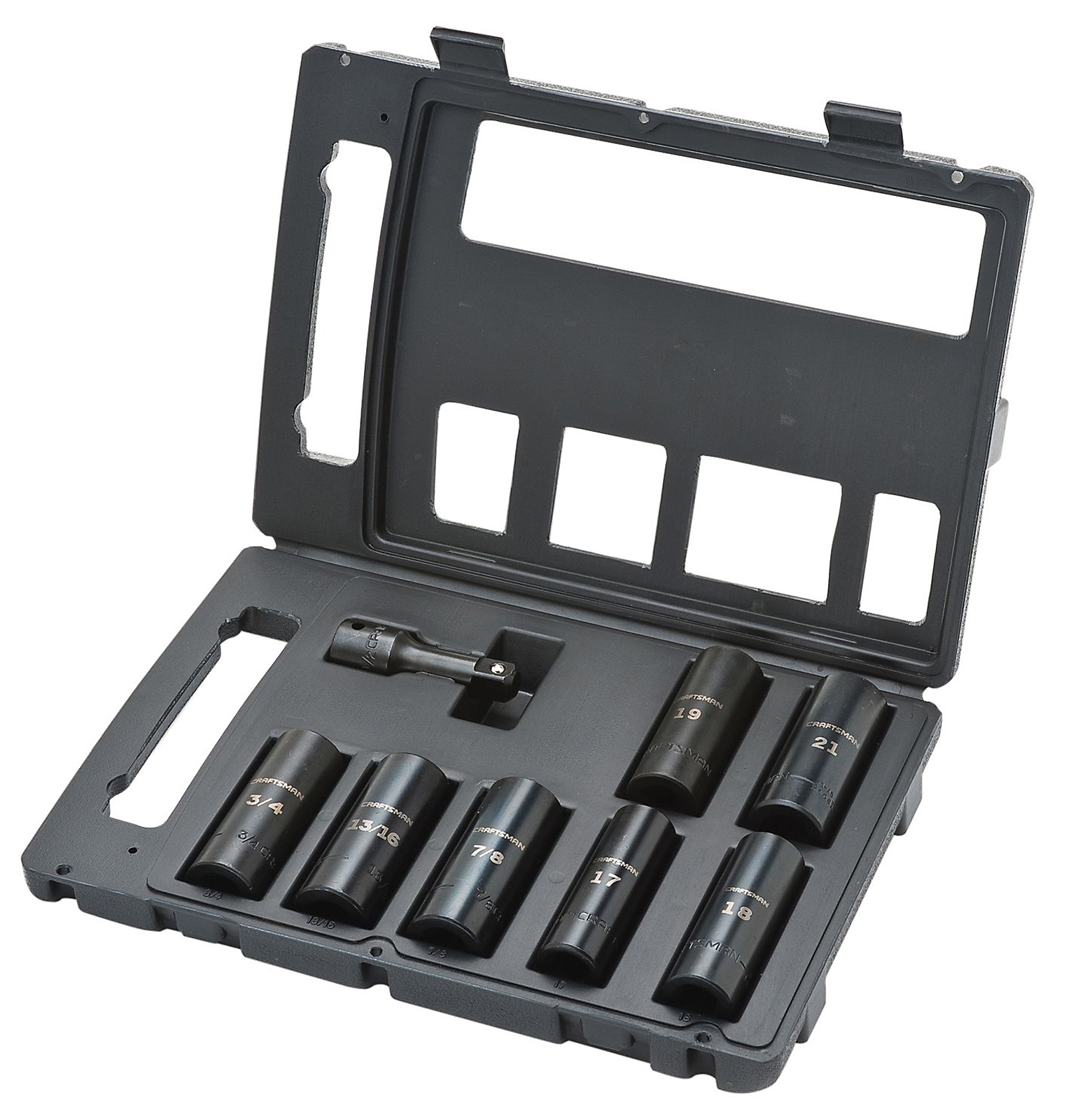 Craftsman 8pc. Accessory Set, 1/2-Inch Drive, Inch/Metric