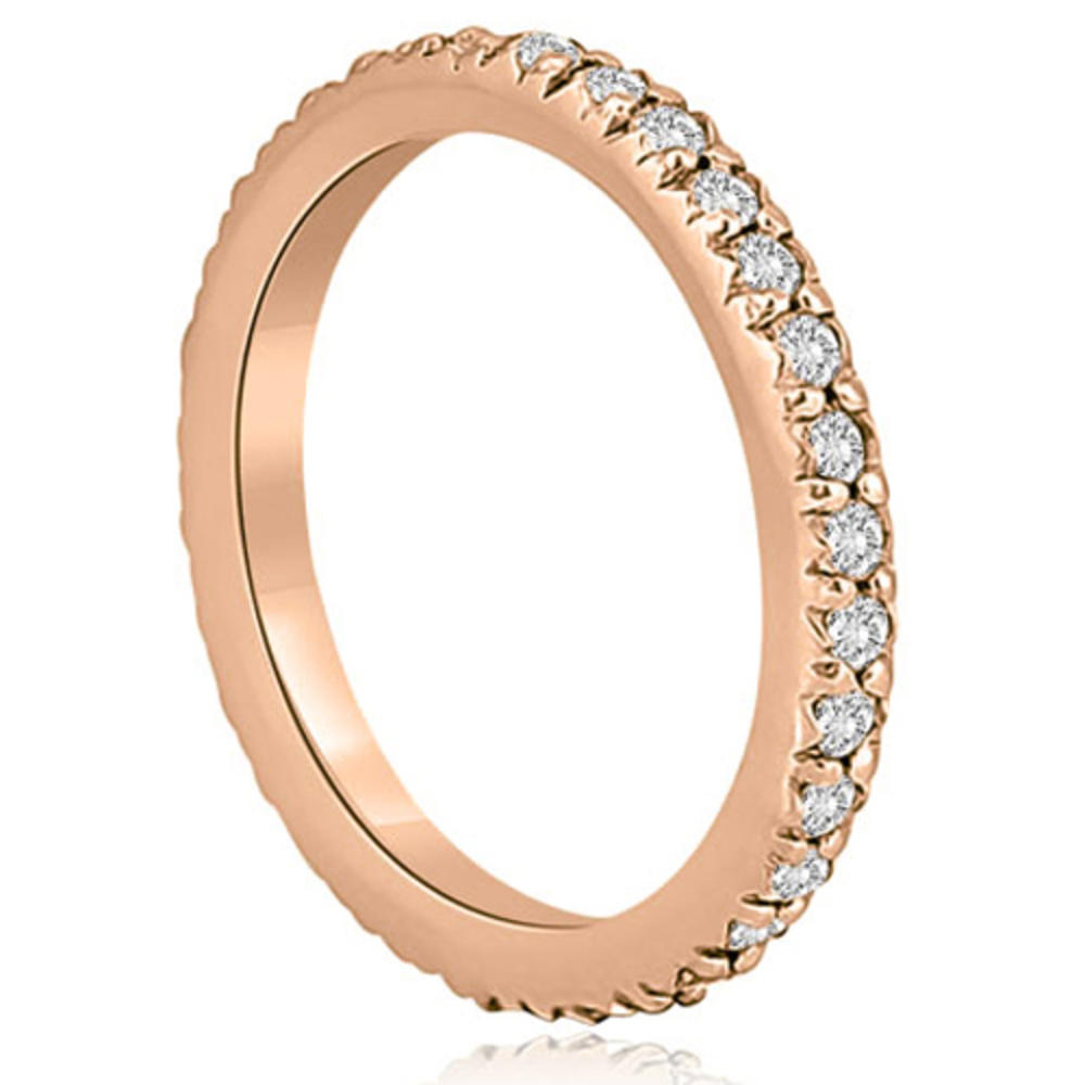 0.65 Cttw Round-Cut 14K Rose Gold Diamond Eternity Ring
