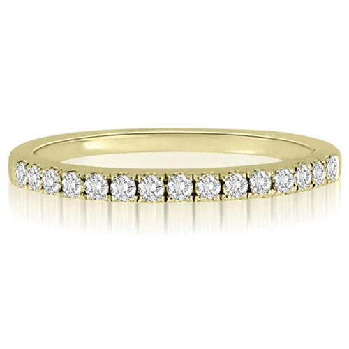 18K Yellow Gold 0.25 cttw Round Cut Diamond Wedding Ring (I1, H-I)