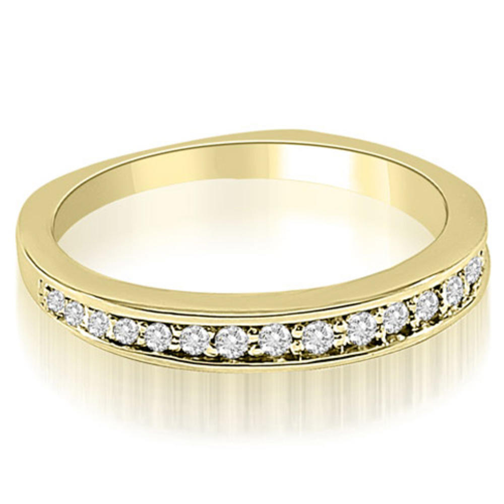 18K Yellow Gold 0.25 cttw Round Cut Diamond Wedding Ring (I1, H-I)