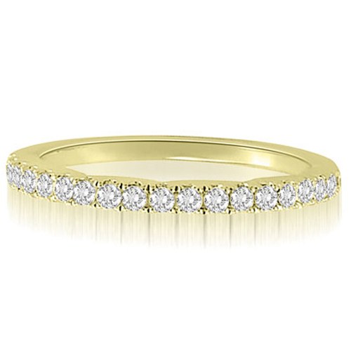 18K Yellow Gold 0.30 cttw  Round Cut Diamond Wedding Ring (I1, H-I)