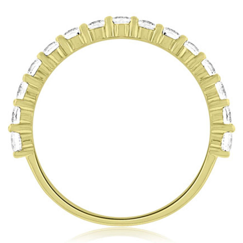14K Yellow Gold 0.45 cttw  Round Cut Diamond Wedding Band (I1, H-I)