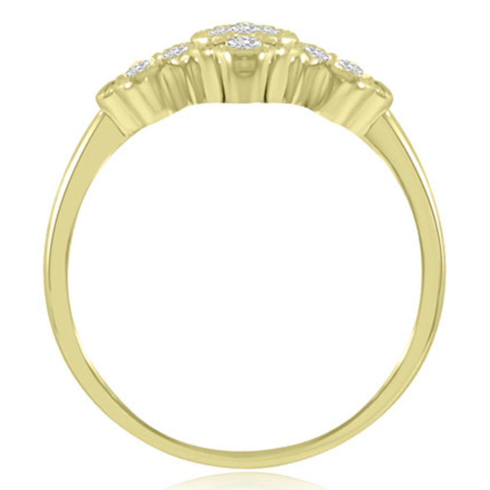 0.30 Cttw. Round Cut 18K Yellow Gold Diamond Ring
