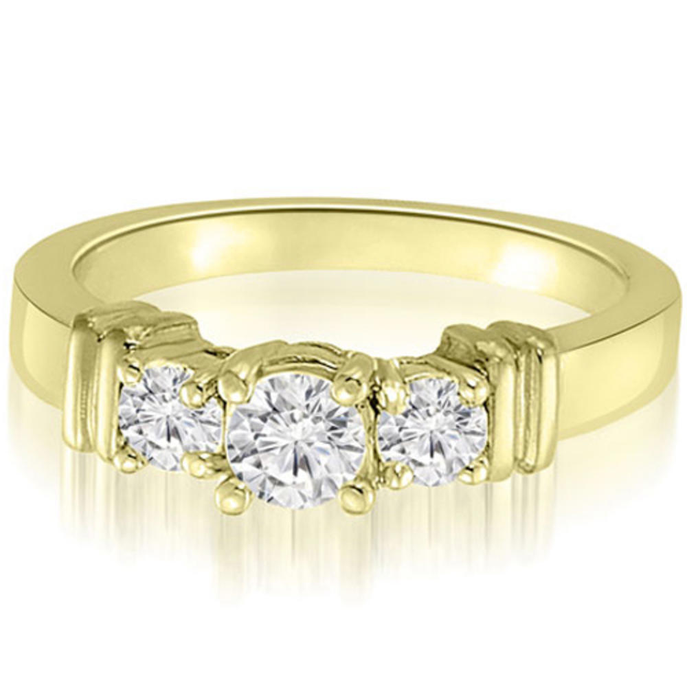 0.45 Cttw Round-Cut 18K Yellow Gold Diamond Engagement Ring